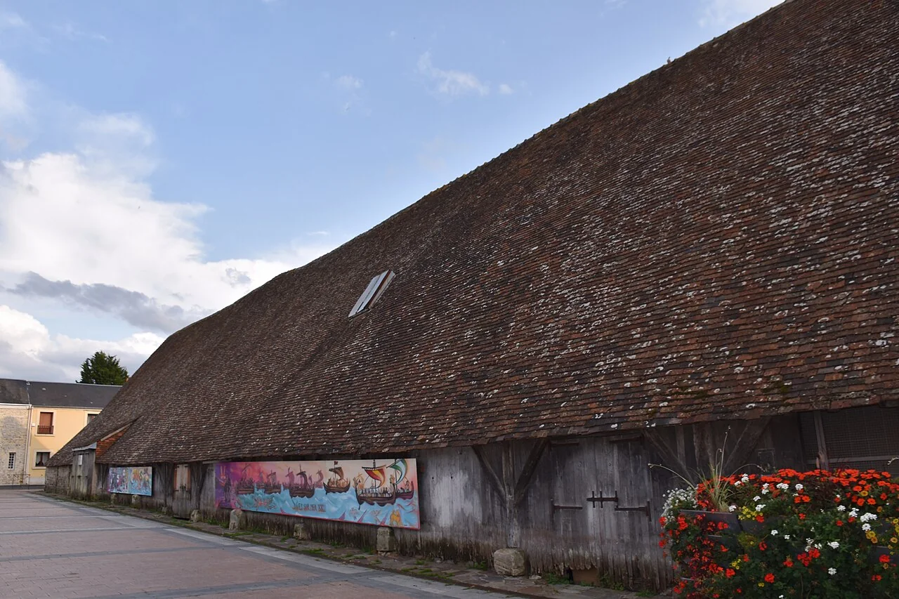 Vue de Dives-sur-Mer, à proximité de Pont-l'Évêque